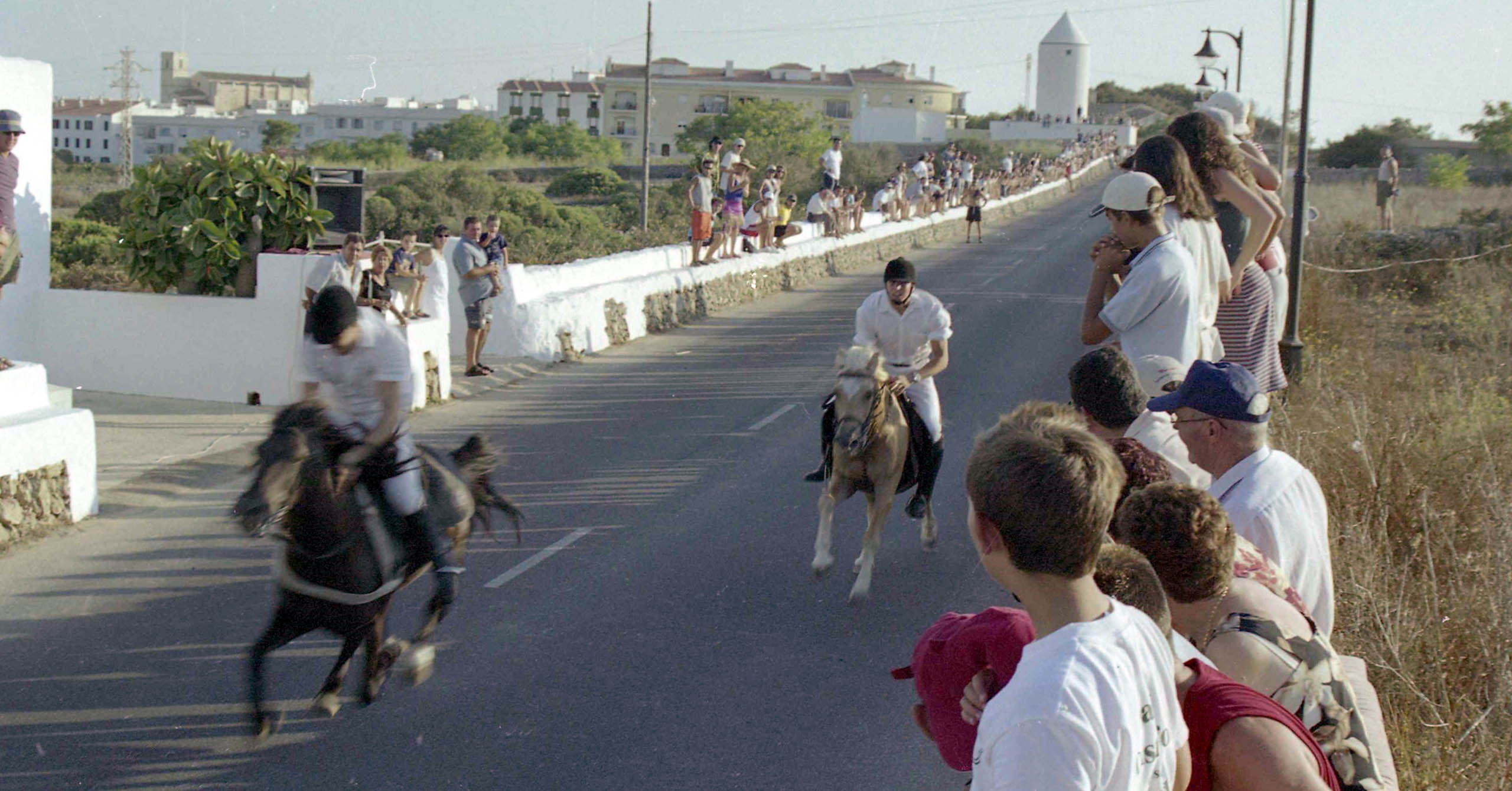 Caballos corriendo en el Cós