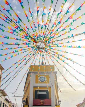 Decoración en la plaza